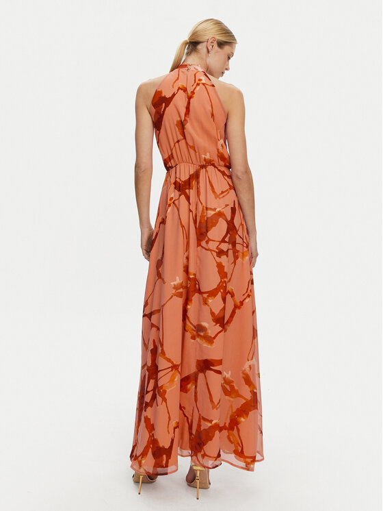 Artigli Artigli Sukienka wieczorowa ACAB001759 Pomarańczowy Regular Fit