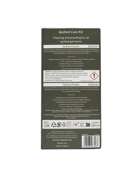 Barbour Barbour Impregnēšanas līdzekļu komplekts BARBOUR-UAC0280 Melns