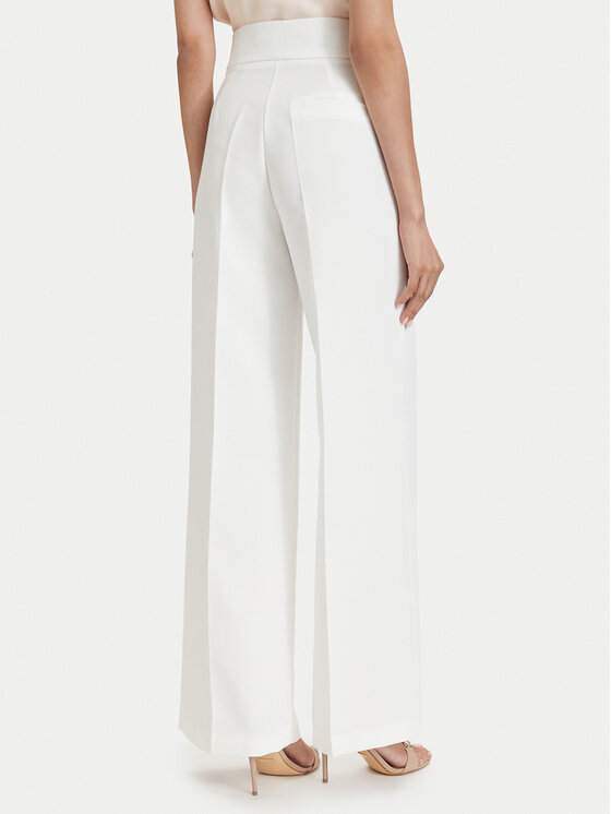 Maryley Maryley Pantaloni di tessuto 26EB680/43VA Bianco Regular Fit