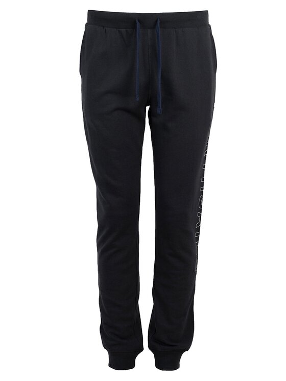 North Sails North Sails Kalhoty z materiálu 90 3203 000 | Sweatpant W/Graphic Černá Regular Fit
