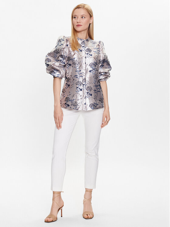 Camicia Luz BBW3258 Argento Regular Fit