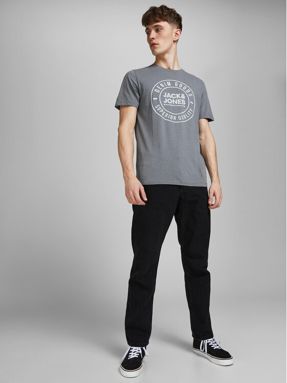 Jack&Jones Jack&Jones Džínsy Chris 12168656 Čierna Relaxed Fit