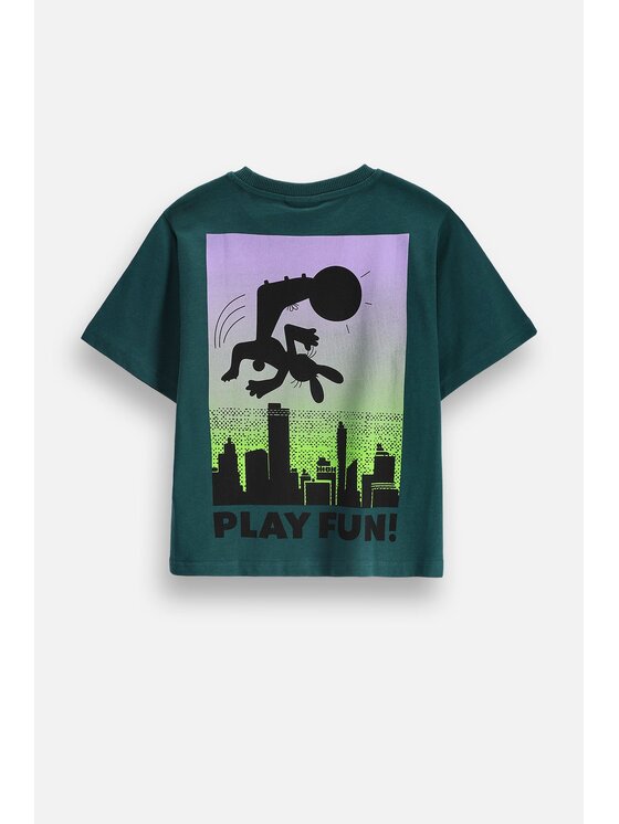 Coccodrillo Coccodrillo T-Shirt ZC6143205SBK-013 Tyrkysová Regular Fit