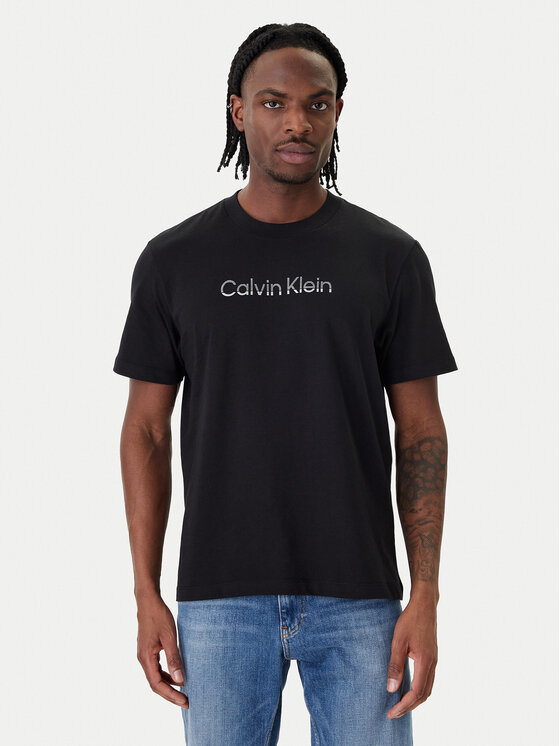 Calvin Klein Calvin Klein Tričko LV04LF813G Čierna Regular Fit