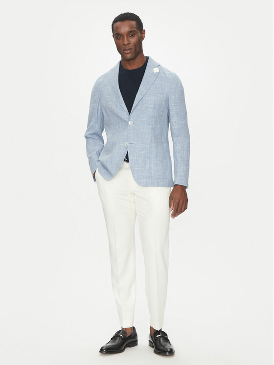 BOSS BOSS Giacca da abito C-Hanry-252 50540742 Celeste Slim Fit