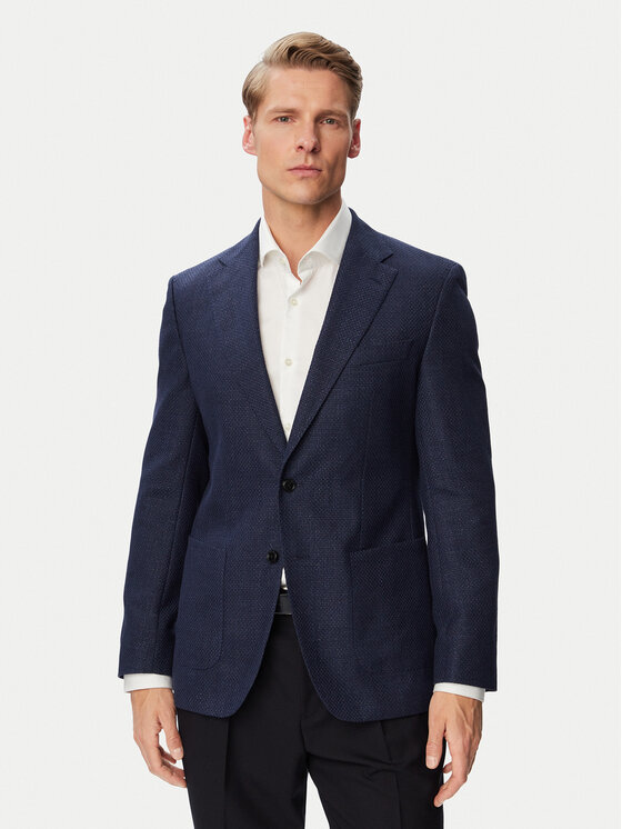 BOSS BOSS Suknjič H-Hutson-2PP-263 50567488 Mornarsko modra Slim Fit