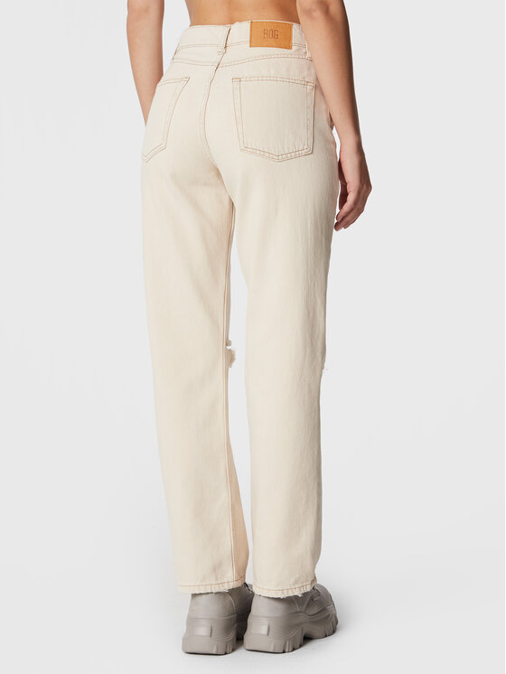 Jeans 75264952 Écru Straight Fit