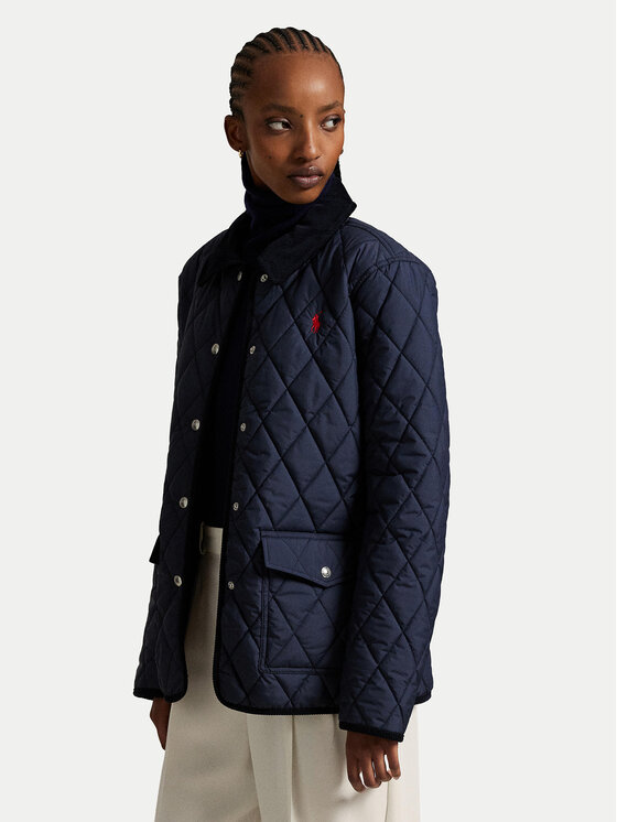 Polo Ralph Lauren Polo Ralph Lauren Prechodná bunda 211965336002 Tmavomodrá Straight Fit