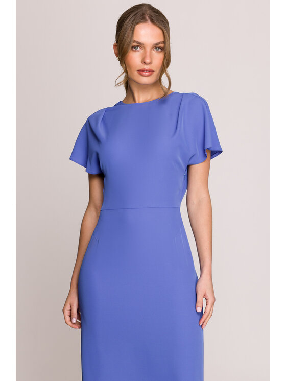 Stylove Stylove Večerné šaty S398 Modrá Premium Fit