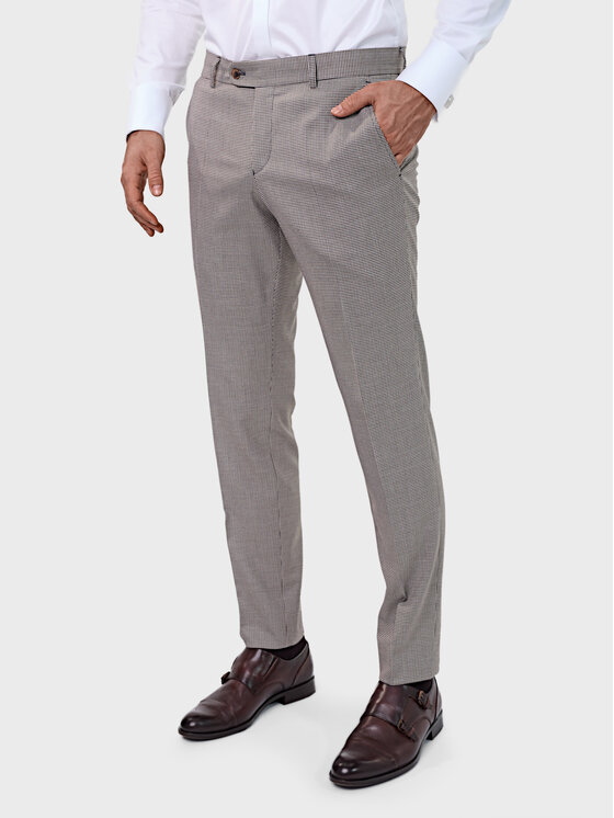 Evenemen Evenemen Spodnie garniturowe Ira Beżowy Slim Fit
