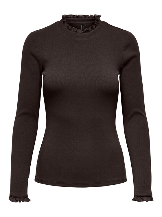 ONLY ONLY Bluza Leslie 15277888 Rjava Regular Fit