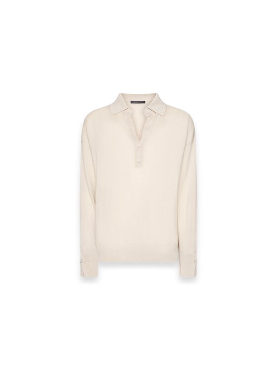 Elena Mirò Elena Mirò Sweter M092Z000857N002 Kremowy Regular Fit