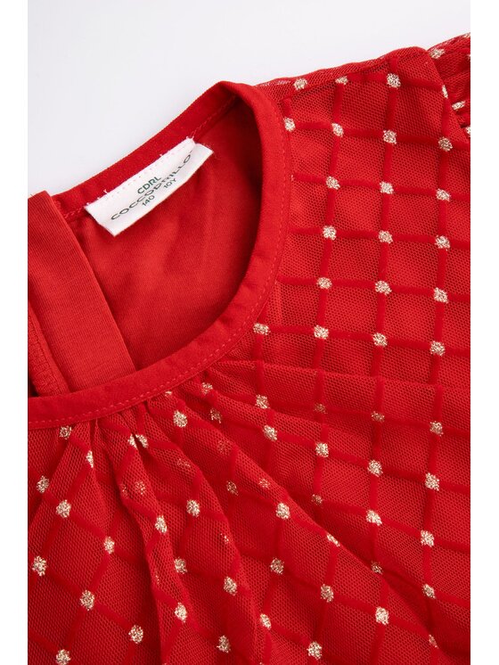 Coccodrillo Coccodrillo Šaty ZC5128106EJG-009 Červená Regular Fit
