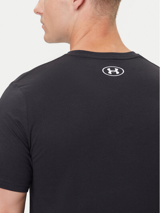 Under Armour Under Armour Marškinėliai Ua Gl Foundation Update Ss 1382915-001 Juoda Loose Fit