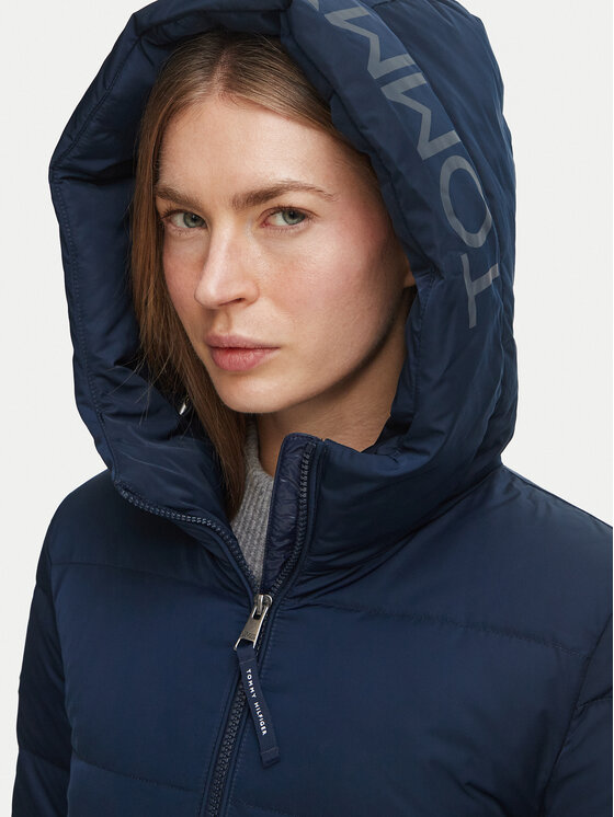 Tommy Hilfiger Tommy Hilfiger Daunenjacke WW0WW51521 Dunkelblau Regular Fit