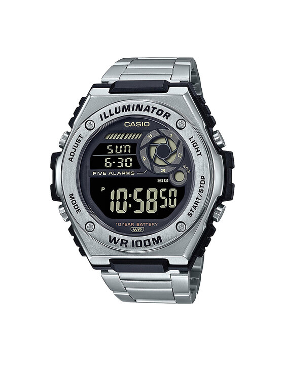 Casio Casio Laikrodis MWD-100HD-1BVEF Sidabrinė