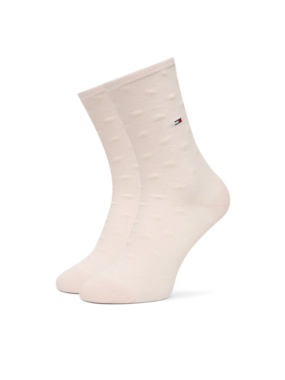 Tommy Hilfiger Tommy Hilfiger Комплект 3 чифта дълги чорапи дамски 701236464 Розов