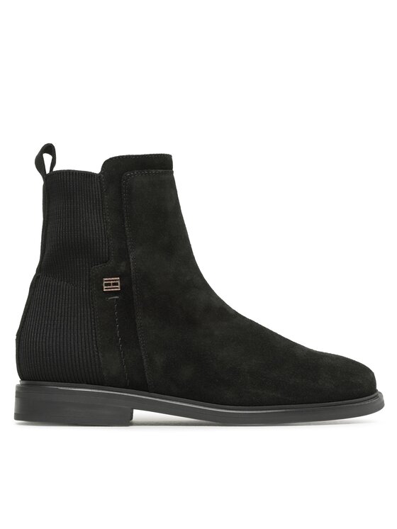 Tommy Hilfiger Tommy Hilfiger Īsie zābaki Tommy Essentials Boot FW0FW07474 Melns