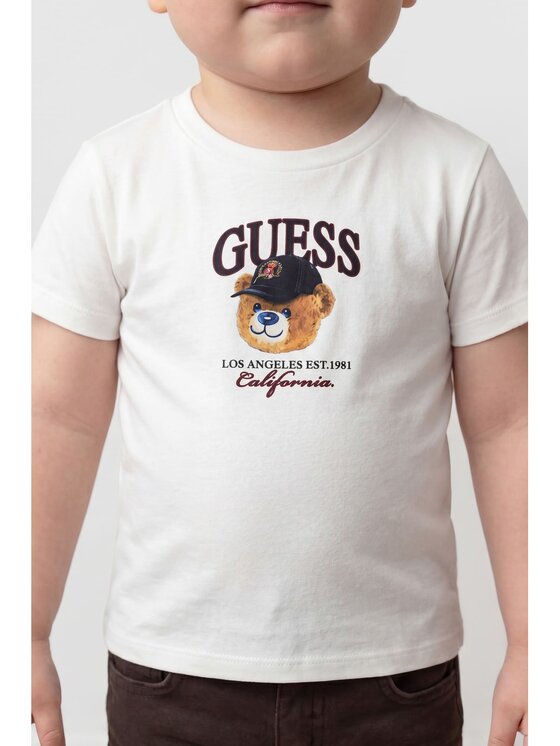 Guess Kids Guess Kids T-Shirt 183750 Bílá Classic Fit
