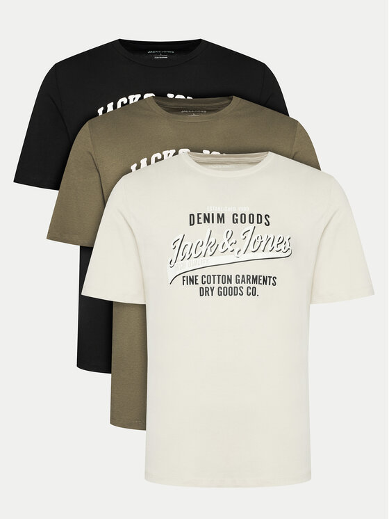 Jack&Jones Jack&Jones Набір з 3 футболок Ethan 12221269 Кольоровий Regular Fit