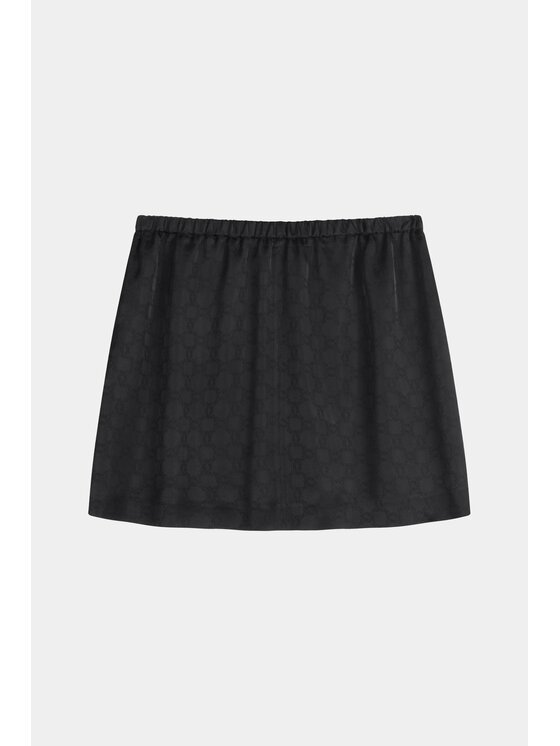 MARI PRETI MARI PRETI Spódnica mini MONOGRAM M OBSIDIAN Czarny Regular Fit