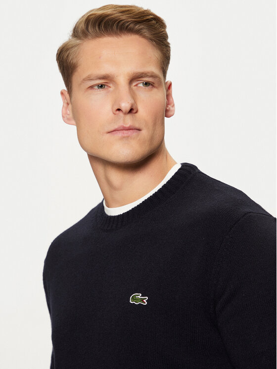 Lacoste Lacoste Πουλόβερ AH2916 Σκούρο μπλε Regular Fit