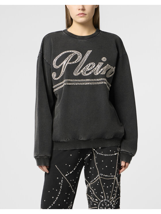 PHILIPP PLEIN PHILIPP PLEIN Bluza 29016 Czarny Regular Fit