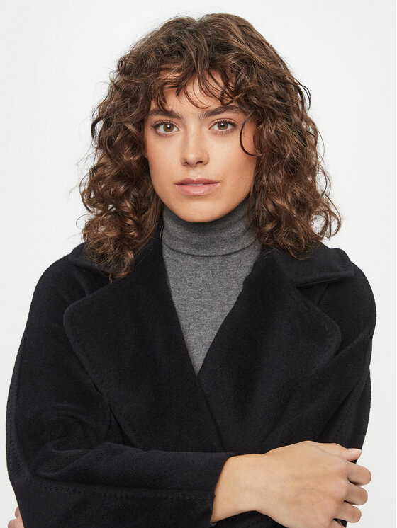 Weekend Max Mara Weekend Max Mara Wollmantel Tempera 2350161233 Schwarz Regular Fit