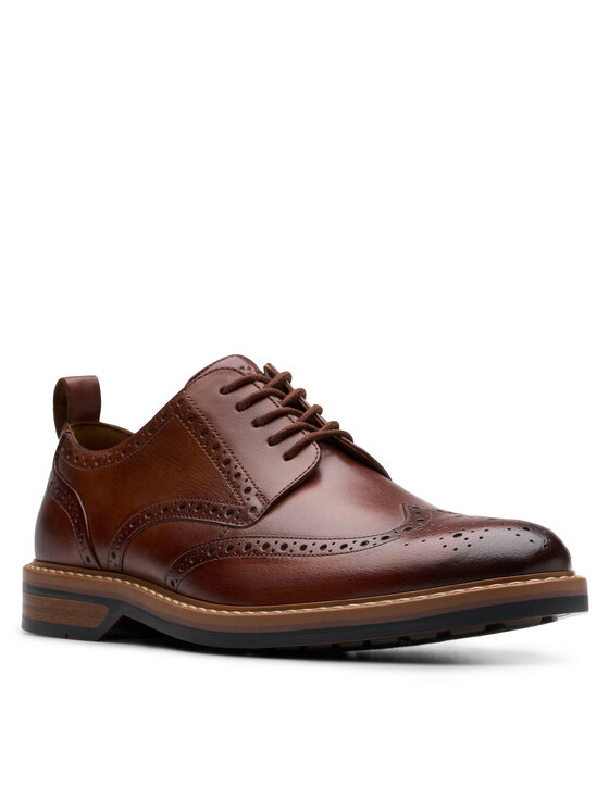 Clarks Clarks Poltopánky Aldwin Limit 26178428 Hnedá