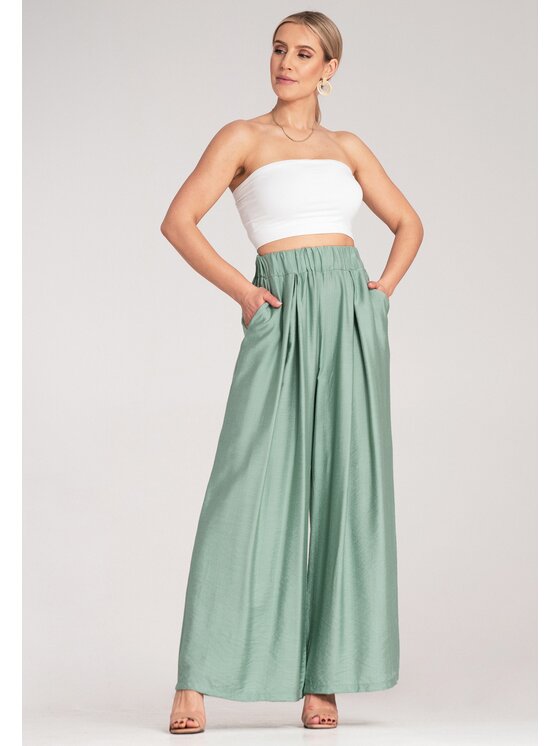 FIGL FIGL Pantaloni da donna M1158 Verde Regular Fit