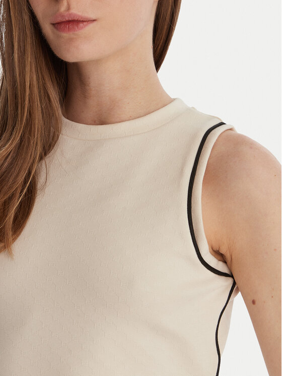 Guess Guess Τοπ V6GP17 K3215 Εκρού Regular Fit