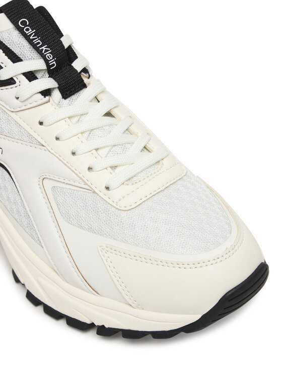Calvin Klein Calvin Klein Sneakersy Hike Run Ckstripe Mesh HW0HW03002 Biela