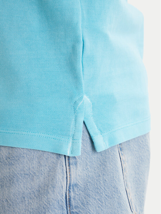 Guess Guess Polo särk F6GP03 K9WF1 Türkiissinine Slim Fit
