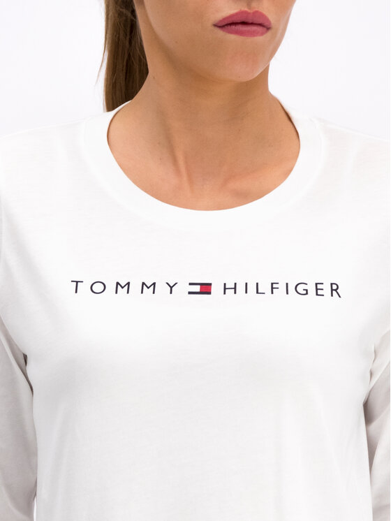 Tommy Hilfiger Tommy Hilfiger Halenka Logo UW0UW01910 Bílá Regular Fit