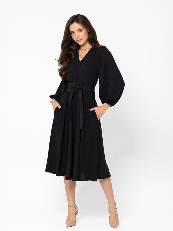 LIDIA KALITA LIDIA KALITA Sukienka koktajlowa Verona Czarny Regular Fit