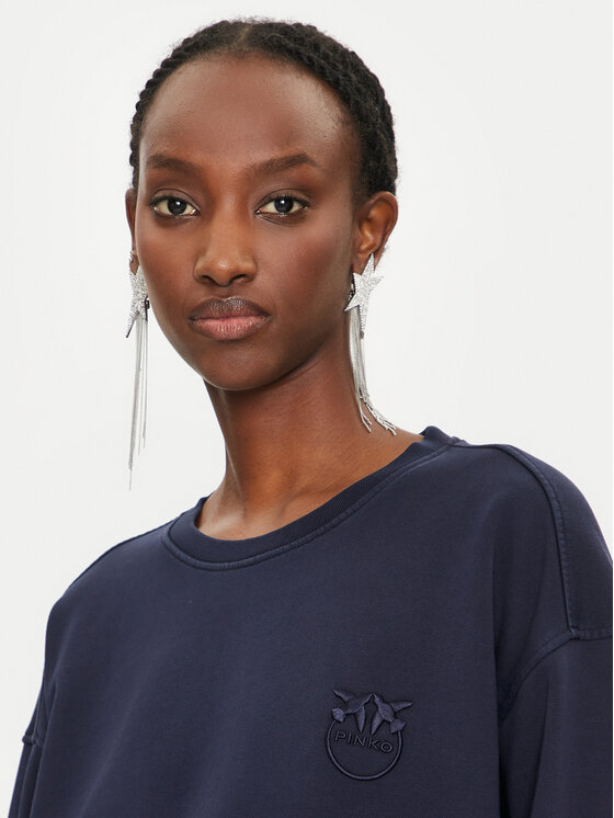 PINKO Pinko Суитшърт Felpa 101831 A21P Тъмносин Regular Fit