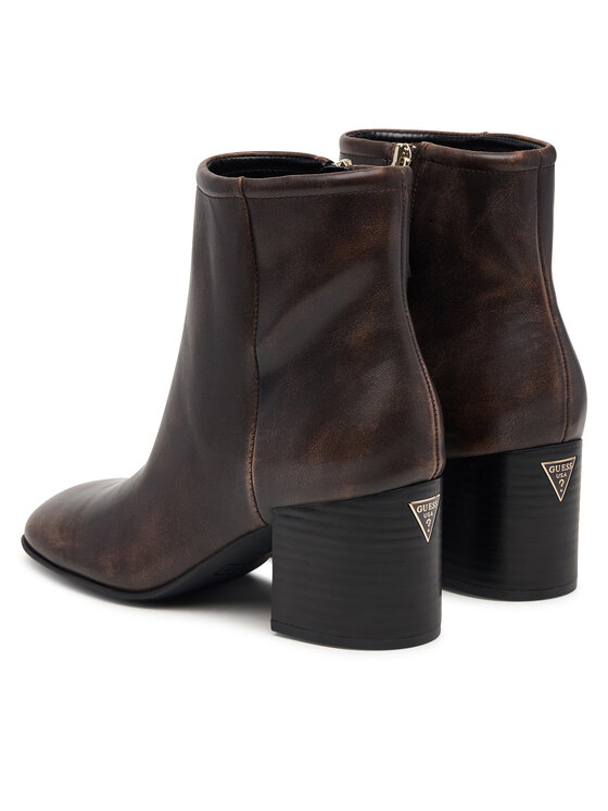 Guess Guess Боти FLFALE LEA10 Тъмнокафяв