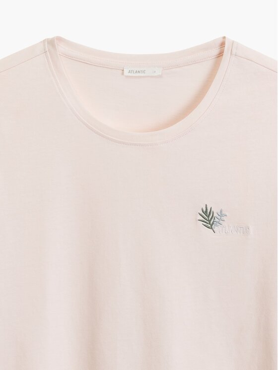 Atlantic Atlantic Piżama Embroidery Zielony Regular Fit