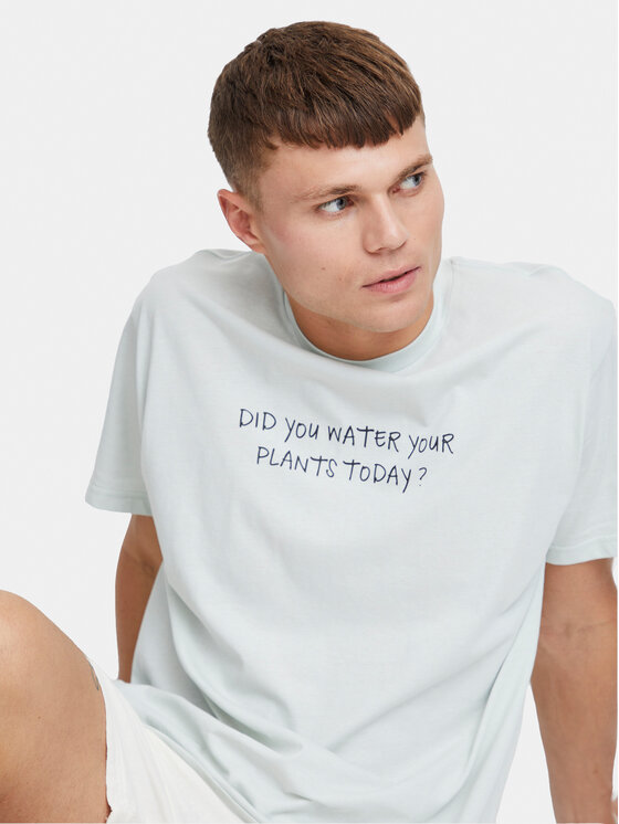 Solid Solid T-Shirt Inam 21108141 Μπλε Regular Fit