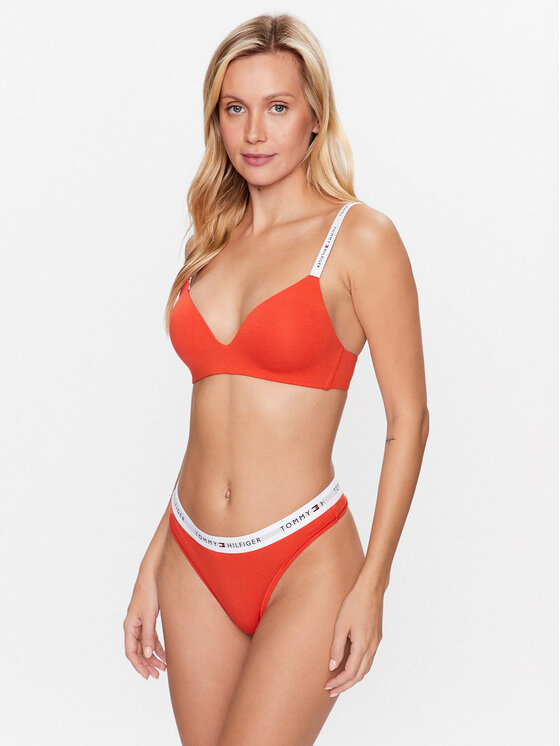 Tommy Hilfiger Tommy Hilfiger Stringi UW0UW03835 Pomarańczowy