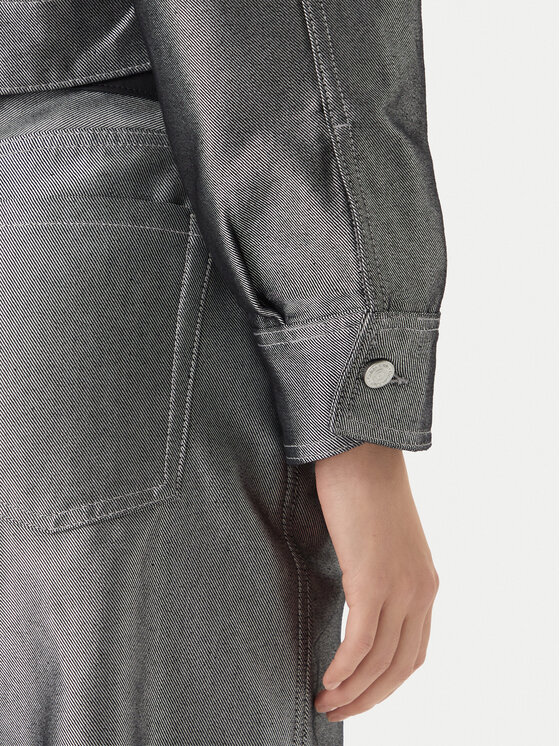 Calvin Klein Calvin Klein Jeans jakna LV047E715G Srebrna Relaxed Fit