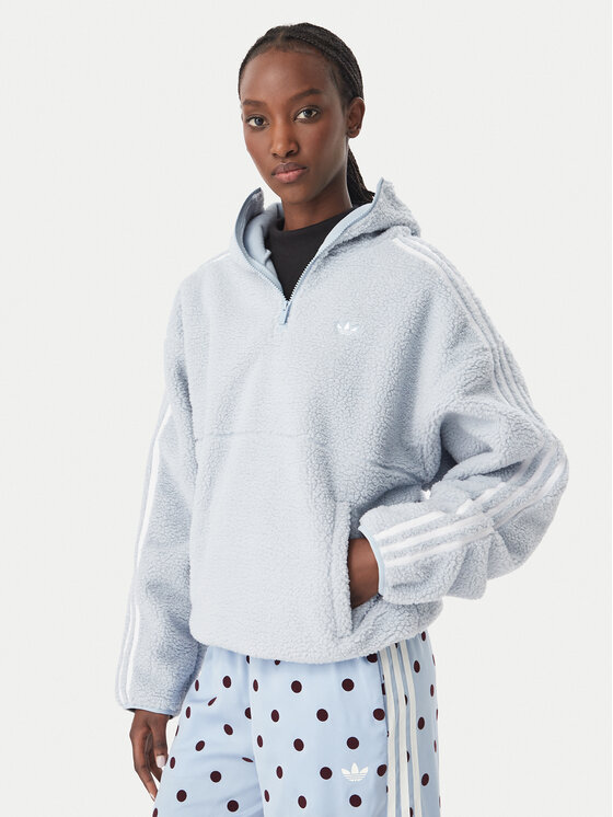 adidas adidas Mikina Adiluna Season 2 X Jennie Fleece Hoodie Jacket LD8925 Svetlo modrá Regular Fit