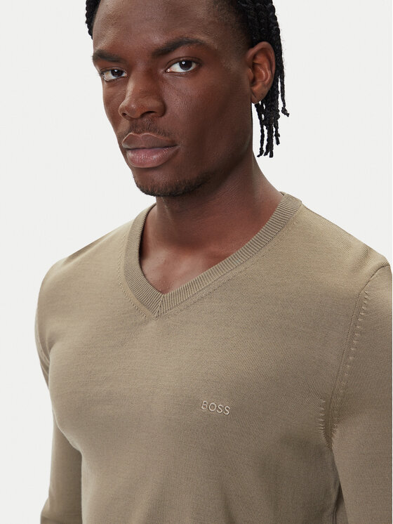 BOSS BOSS Svetr Baram-L 50476363 Hnědá Regular Fit