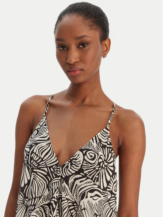 Seafolly Seafolly Nyári ruha C Shells 55763-DR Fekete Regular Fit