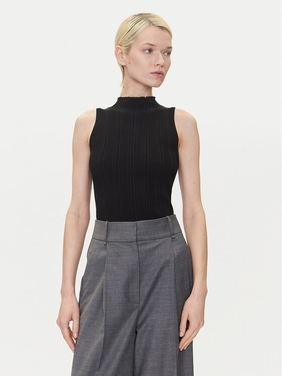 HUGO HUGO Bluza Sarepilk 50542597 Črna Slim Fit