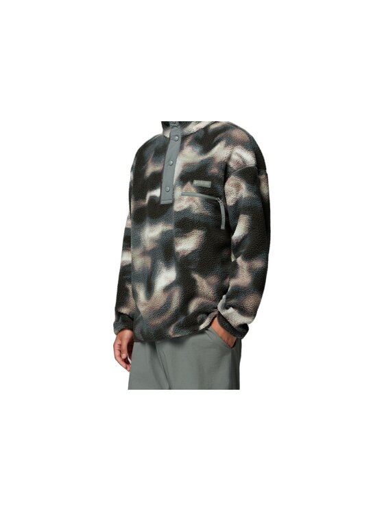 Columbia Columbia Polar Helvetia II Printed Half Snap Fleece 2098461342 Czarny Regular Fit