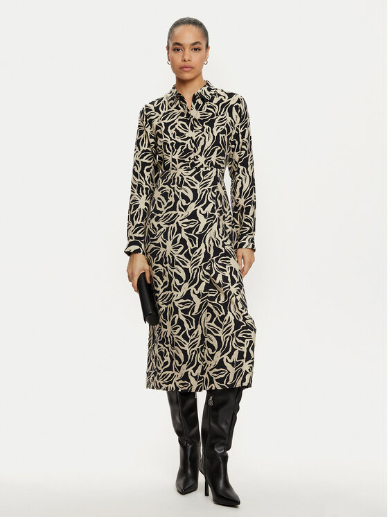 ONLY ONLY Rochie tip cămașă Thara 15330703 Bej Regular Fit