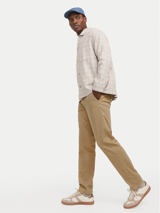 Jack & Jones Jack & Jones Chinosy Kane 12268490 Brązowy Regular Fit