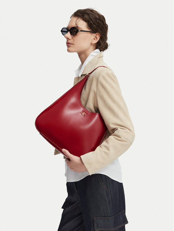 Calvin Klein Geantă Ck Medium Shoulder Bag LV04F3522G Roșu