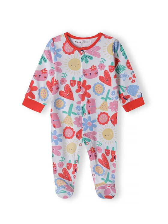 MINOTI MINOTI Pajac 16mbaby 3 Czerwony Regular Fit
